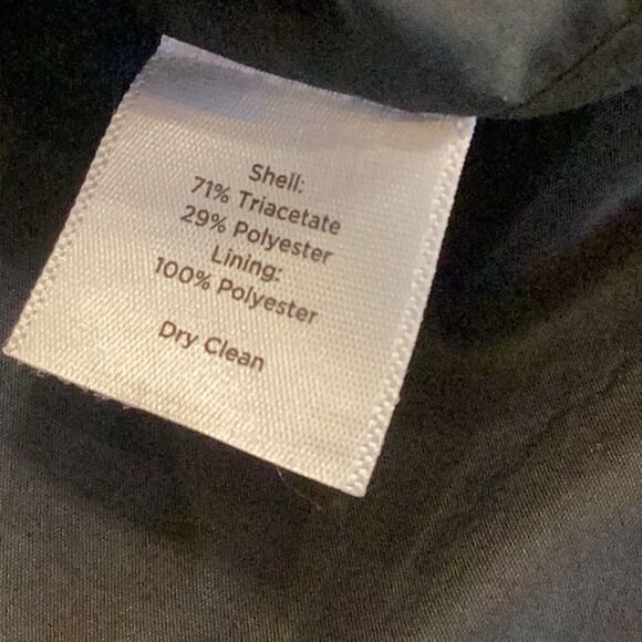 NWT Talbots Black Sheath Dress Tie Front Detail Size 10 - Picture 9 of 10